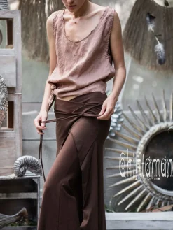 Chintamani Alchemistry Linen Tank Top / Dusty Pink^ Tank Top