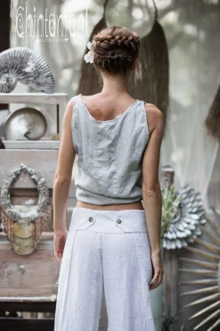 Chintamani Alchemistry Linen Tank Top / Light Grey^ Tank Top