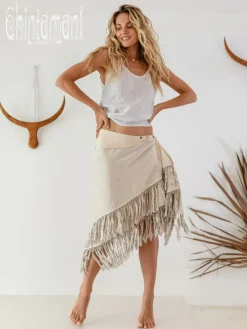 Chintamani Alchemistry Linen Wrap Skirt / Cream^ Skirts