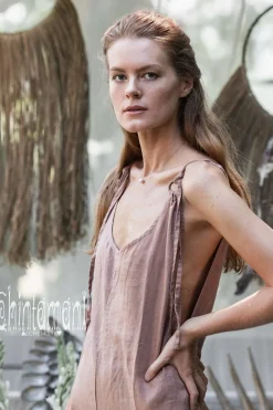 Chintamani Alchemistry Long Linen Jumpsuit / Dusty Pink^ Jumpsuits