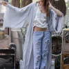 Chintamani Alchemistry Long Linen Kimono / Grey^ Kimono & Cover Up