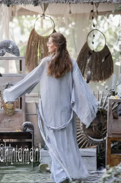 Chintamani Alchemistry Long Linen Kimono / Grey^ Kimono & Cover Up