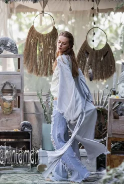 Chintamani Alchemistry Long Linen Kimono / Grey^ Kimono & Cover Up