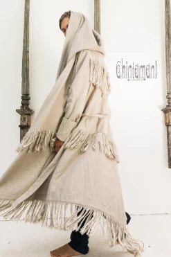Chintamani Alchemistry Long Linen & Silk Coat / Gray^ Kimono & Coat