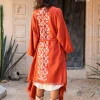 Chintamani Alchemistry Mantle Cardigan / Red Ochre^ Kimono & Cover Up