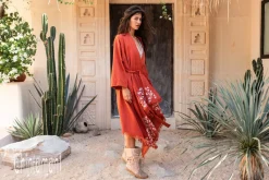 Chintamani Alchemistry Mantle Cardigan / Red Ochre^ Kimono & Cover Up