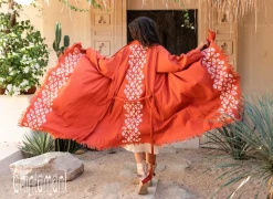 Chintamani Alchemistry Mantle Cardigan / Red Ochre^ Kimono & Cover Up
