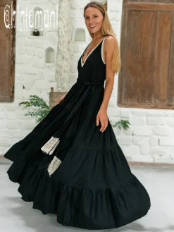 Chintamani Alchemistry Maxi Tiered Dress / Black^ Maxi Dress