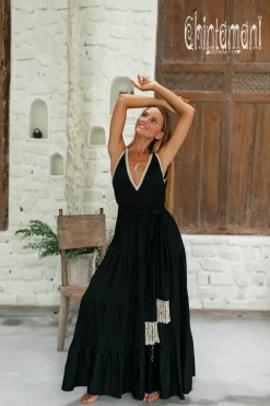 Chintamani Alchemistry Maxi Tiered Dress / Black^ Maxi Dress