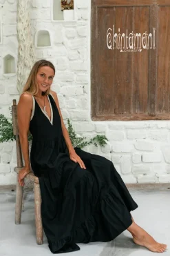 Chintamani Alchemistry Maxi Tiered Dress / Black^ Maxi Dress