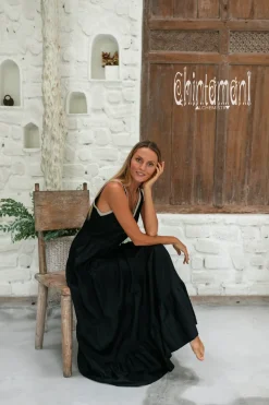 Chintamani Alchemistry Maxi Tiered Dress / Black^ Maxi Dress
