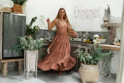 Chintamani Alchemistry Maxi Tiered Dress / Dusty Pink^ Maxi Dress
