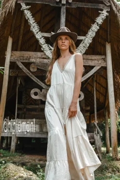 Chintamani Alchemistry Maxi Tiered Dress / Off White^ Maxi Dress