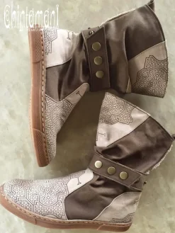 Chintamani Alchemistry Medium Tribal Boots / Brown^ Boots