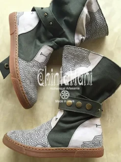 Chintamani Alchemistry Medium Tribal Boots / Grey^ Boots