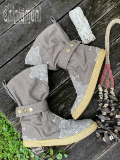 Chintamani Alchemistry Medium Tribal Boots / Grey^ Boots