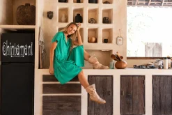 Chintamani Alchemistry Mini Shirt Dress / Green^ Shirt Dress|Mini & Midi Dress