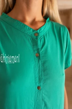 Chintamani Alchemistry Mini Shirt Dress / Green^ Shirt Dress|Mini & Midi Dress