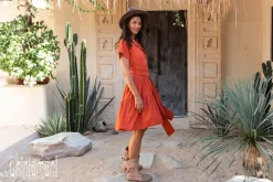 Chintamani Alchemistry Mini Shirt Dress / Red Ochre^ Mini & Midi Dress|Shirt Dress