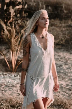 Chintamani Alchemistry Mini Tunic Dress / Off White^ Mini & Midi Dress