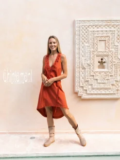 Chintamani Alchemistry Mini Tunic Dress / Red Ochre^ Mini & Midi Dress