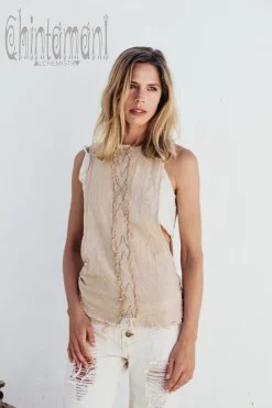 Chintamani Alchemistry Open Sides Top / Beige^ Tank Top
