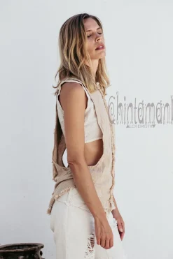 Chintamani Alchemistry Open Sides Top / Beige^ Tank Top