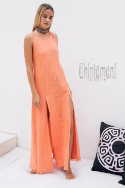 Chintamani Alchemistry Organic Alchemy Dress / Coral^ Maxi Dress