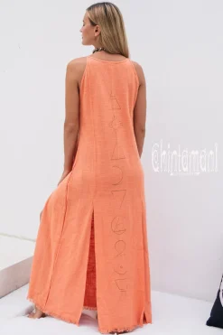 Chintamani Alchemistry Organic Alchemy Dress / Coral^ Maxi Dress
