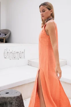 Chintamani Alchemistry Organic Alchemy Dress / Coral^ Maxi Dress