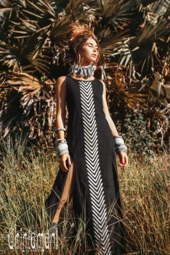 Chintamani Alchemistry Organic Corner Dress / Black^ Maxi Dress