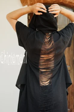 Chintamani Alchemistry Organic Hooded Shirt / Black^ Button Shirt
