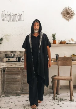 Chintamani Alchemistry Organic Hooded Shirt / Black^ Button Shirt