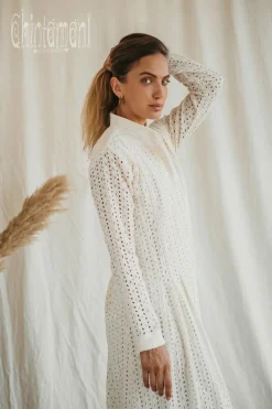 Chintamani Alchemistry Organic Maxi Dress / Off White^ Shirt Dress|Maxi Dress