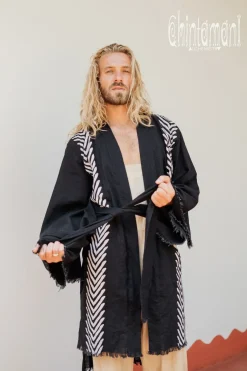 Chintamani Alchemistry Organic Men's Kimono / Black^ Kimono & Coat