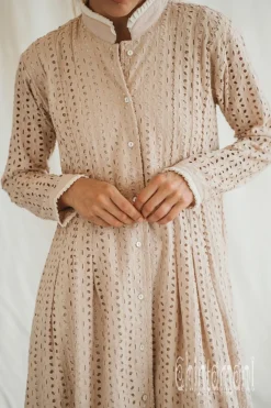 Chintamani Alchemistry Organic Midi Dress / Beige^ Shirt Dress|Mini & Midi Dress