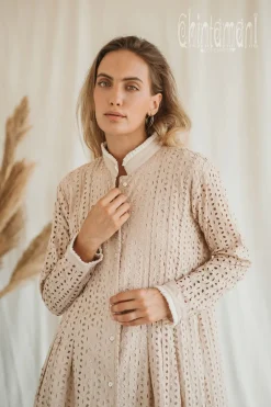 Chintamani Alchemistry Organic Midi Dress / Beige^ Shirt Dress|Mini & Midi Dress
