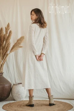 Chintamani Alchemistry Organic Midi Dress / Off White^ Shirt Dress|Mini & Midi Dress