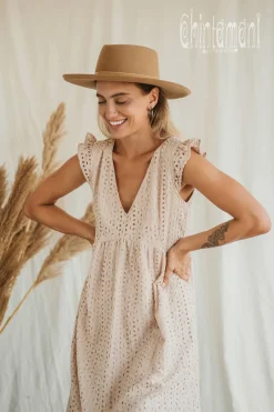 Chintamani Alchemistry Organic Mini Dress / Beige^ Mini & Midi Dress