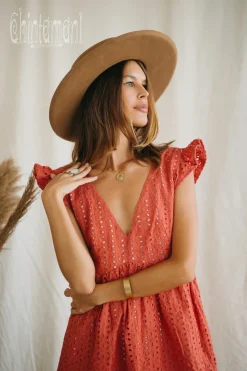 Chintamani Alchemistry Organic Mini Dress / Coral Rose^ Mini & Midi Dress