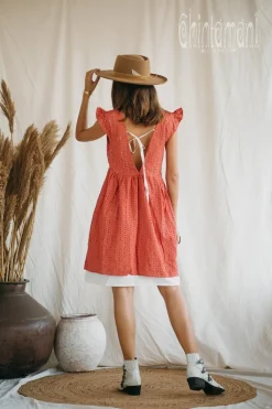 Chintamani Alchemistry Organic Mini Dress / Coral Rose^ Mini & Midi Dress