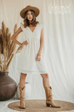 Chintamani Alchemistry Organic Mini Dress / White^ Mini & Midi Dress