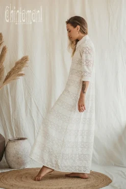 Chintamani Alchemistry Organic Shirt Dress / Off White^ Maxi Dress|Shirt Dress