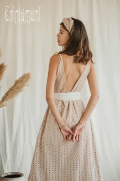 Chintamani Alchemistry Organic V Dress / Beige^ Maxi Dress