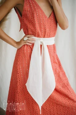 Chintamani Alchemistry Organic V Dress / Coral Rose^ Maxi Dress