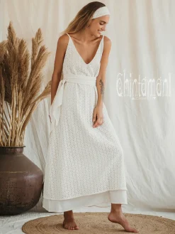 Chintamani Alchemistry Organic V Dress / Off White^ Maxi Dress