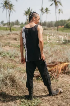 Chintamani Alchemistry Organic Vest Top / Black^ Tops & T-shirt