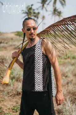 Chintamani Alchemistry Organic Vest Top / Black^ Tops & T-shirt
