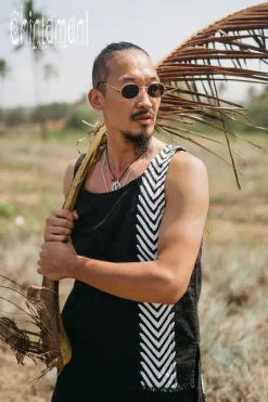 Chintamani Alchemistry Organic Vest Top / Black^ Tops & T-shirt