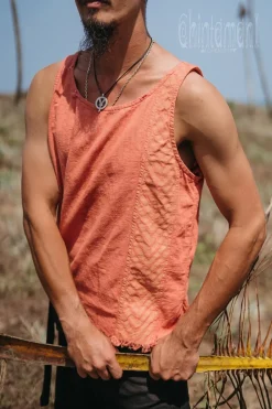 Chintamani Alchemistry Organic Vest Top / Salmon^ Tops & T-shirt